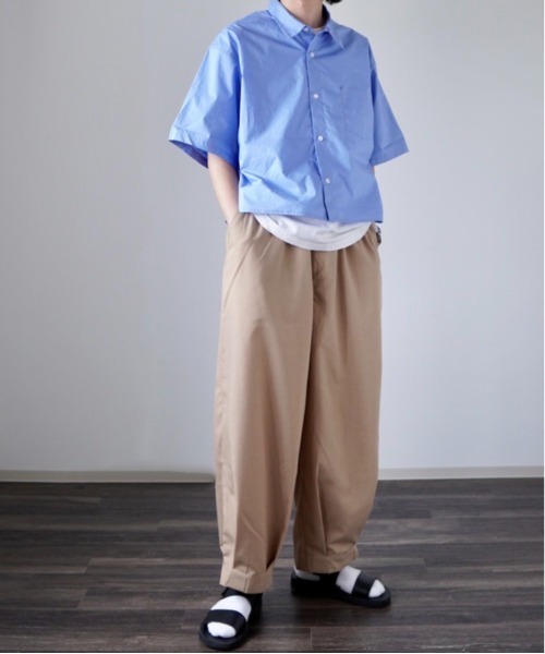 y/m by れぽすけ（イムバイレポスケ）の「ワイドサーカスパンツ（その他パンツ・メンズ・ブラック/ベージュ・MEDIUM/LARGE）」の9枚目の写真