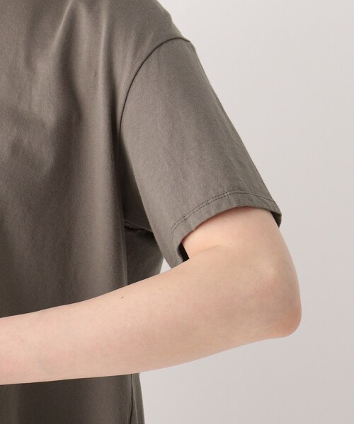 JET（ジェット）の「◆●【ウォッシャブル】コットンイレギュラーヘムデザインTシャツ（Tシャツ/カットソー・レディース・ホワイト/ブラック/ブラウン系その他/ベビーピンク・04）」の15枚目の写真