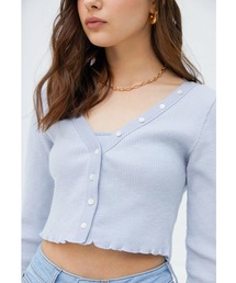 ALEXIA STAM | 【ViVi 6月号掲載】Cropped Mellow Hem Cardigan & Camisole Set/クロップドメローヘムカーディガン&キャミソールセット(カーディガン/ボレロ)
