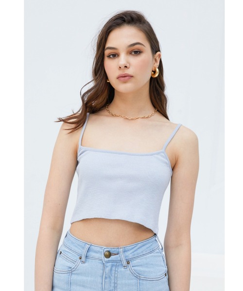 ALEXIA STAM（アリシアスタン）の「【ViVi 6月号掲載】Cropped Mellow Hem Cardigan & Camisole Set/クロップドメローヘムカーディガン&キャミソールセット（カーディガン/ボレロ・レディース・ライトブルー/オレンジ/アイボリー・FREE）」の16枚目の写真