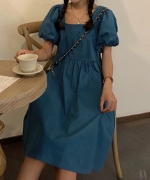DAY CLOSET（デイ クローゼット）の「レディース パフスリーカバーアップフレアワンピ（ワンピース）」