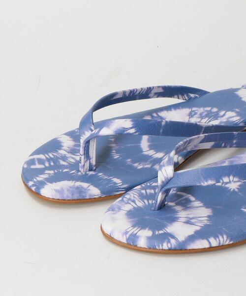 green label relaxing（グリーンレーベルリラクシング）の「別注[ ナイアス ] NAIAS SC タイダイ サンダル（サンダル・レディース・ベージュ/ピンク/イエロー/オレンジ/コバルトブルー・M(36)/L(37)）」の10枚目の写真