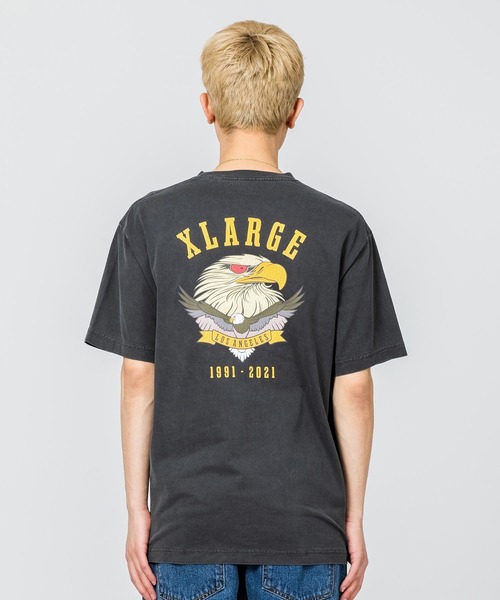 XLARGE イーグルグラフィック 半袖Ｔシャツ デニムにぴったり◎ XLARGE（エクストララージ）の「EAGLE LOGO S/S TEE（Tシャツ