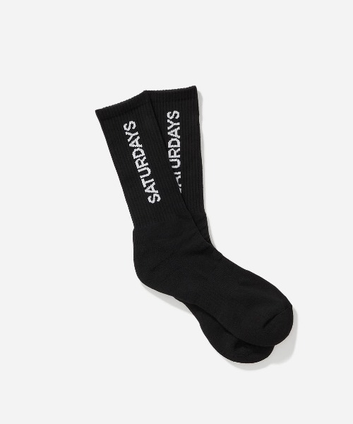 Saturdays NYC(サタデーズ ニューヨークシティ )の「Logo Socks(ソックス/靴下・メンズ・ホワイト/グリーン/ブルー/ブラック/イエロー・FREE)」の3枚目の写真