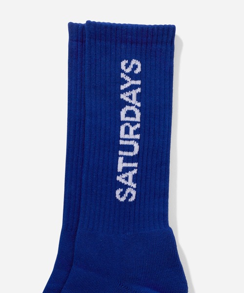 Saturdays NYC(サタデーズ ニューヨークシティ )の「Logo Socks(ソックス/靴下・メンズ・ホワイト/グリーン/ブルー/ブラック/イエロー・FREE)」の11枚目の写真