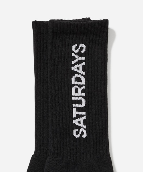 Saturdays NYC(サタデーズ ニューヨークシティ )の「Logo Socks(ソックス/靴下・メンズ・ホワイト/グリーン/ブルー/ブラック/イエロー・FREE)」の7枚目の写真