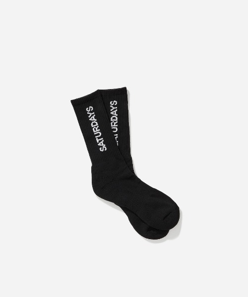 Saturdays NYC(サタデーズ ニューヨークシティ )の「Logo Socks(ソックス/靴下・メンズ・ホワイト/グリーン/ブルー/ブラック/イエロー・FREE)」の8枚目の写真