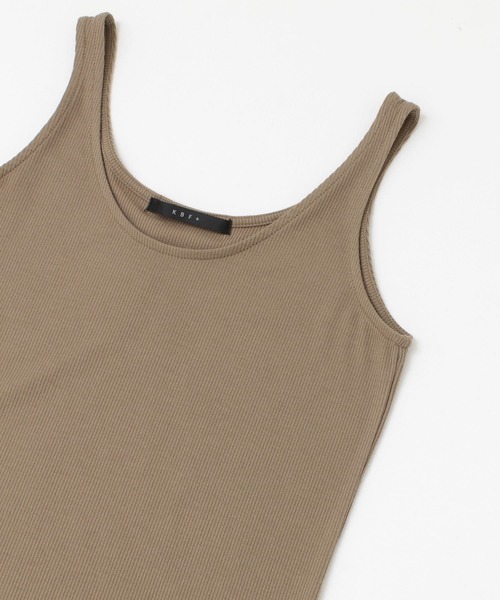 KBF+（ケービーエフプラス）の「KBF+　シアーレイヤードタンクトップ（タンクトップ・レディース・ブラック/グリーン系その他/マスタード・ONE）」の22枚目の写真