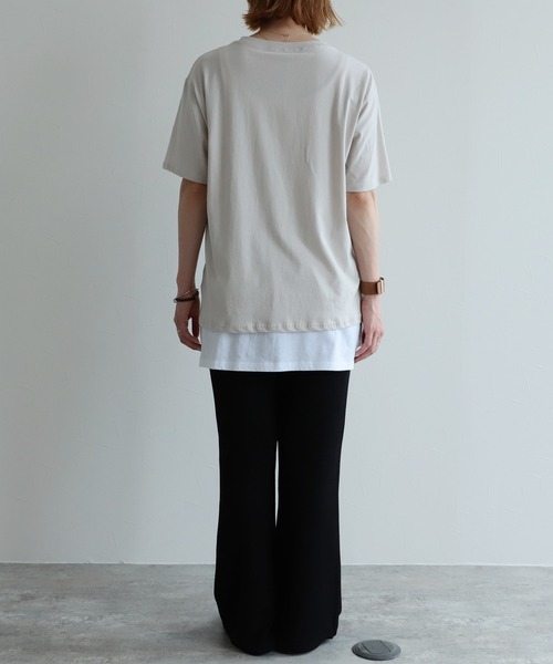 reca(レカ)の「ロゴプリントTシャツ(Tシャツ/カットソー・レディース・ホワイト/ベージュ/モカ/イエロー系その他・FREE)」の12枚目の写真