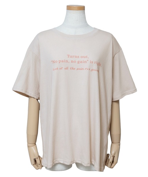 reca(レカ)の「ロゴプリントTシャツ(Tシャツ/カットソー・レディース・ホワイト/ベージュ/モカ/イエロー系その他・FREE)」の9枚目の写真