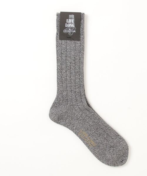GLENCLYDE】LIFELONG永久保証ソックス カジュアル中厚クルーリブ