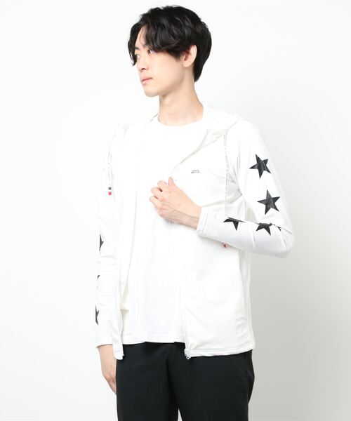 CERCA（チェルカ）の「RM/スポーティジップアップパーカー（パーカー・メンズ・ホワイト/ブラック/ピンク/ライトイエロー・MEDIUM/LARGE）」の12枚目の写真