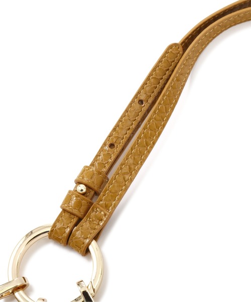 NATURAL BEAUTY BASIC（ナチュラルビューティーベーシック）の「トリプルガジェットポシェット（ショルダーバッグ・レディース・ベージュ/マスタード・ﾌﾘ-）」の7枚目の写真