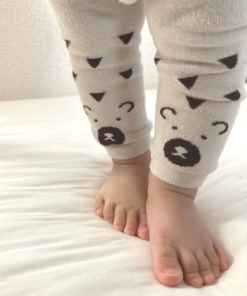 MAKE YOUR DAY(メイクユアデイ)の「くまさんベビースパッツ(その他ベビーウェア・キッズ・ブラウン/ピンク/アイボリー・70-80cm)」の3枚目の写真