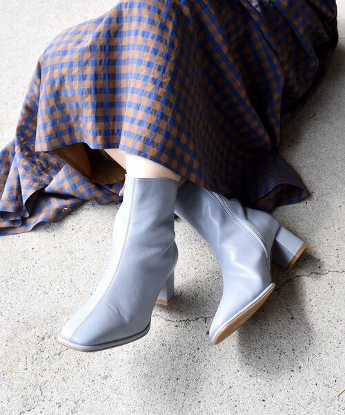SHIPS（シップス）の「【WEB限定】ニュアンスカラーバリエーションブーツ◇（ブーツ・レディース・ライトブルー/ブラック/ベージュ/ブラウン/オフホワイト/ミント・80/70/60/55）」の6枚目の写真