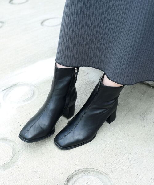 SHIPS（シップス）の「【WEB限定】ニュアンスカラーバリエーションブーツ◇（ブーツ・レディース・ライトブルー/ブラック/ベージュ/ブラウン/オフホワイト/ミント・80/70/60/55）」の3枚目の写真