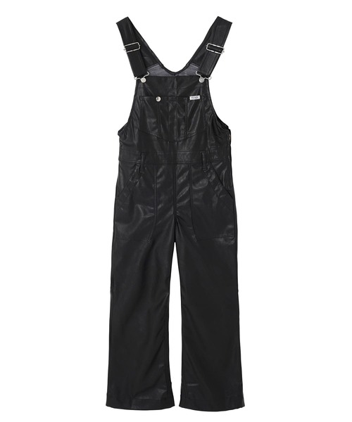 Wrangler（ラングラー）の「Wrangler Womens SYNTHETIC LEATHER FRARE OVERALL WI1393（つなぎ/オールインワン・レディース・ブラウン/ブラック・S/XS/SMALL/X-SMALL）」の2枚目の写真