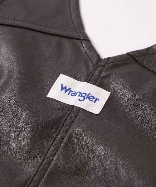 Wrangler（ラングラー）の「Wrangler Womens SYNTHETIC LEATHER FRARE OVERALL WI1393（つなぎ/オールインワン・レディース・ブラウン/ブラック・S/XS/SMALL/X-SMALL）」の17枚目の写真