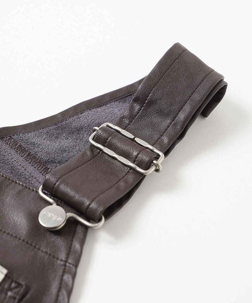Wrangler（ラングラー）の「Wrangler Womens SYNTHETIC LEATHER FRARE OVERALL WI1393（つなぎ/オールインワン・レディース・ブラウン/ブラック・S/XS/SMALL/X-SMALL）」の13枚目の写真