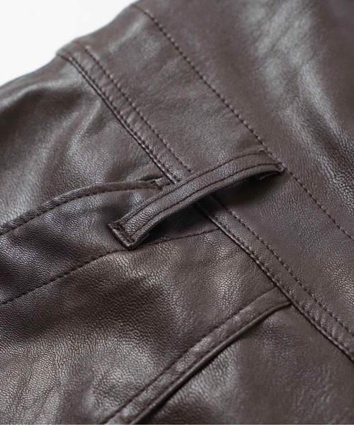Wrangler（ラングラー）の「Wrangler Womens SYNTHETIC LEATHER FRARE OVERALL WI1393（つなぎ/オールインワン・レディース・ブラウン/ブラック・S/XS/SMALL/X-SMALL）」の10枚目の写真