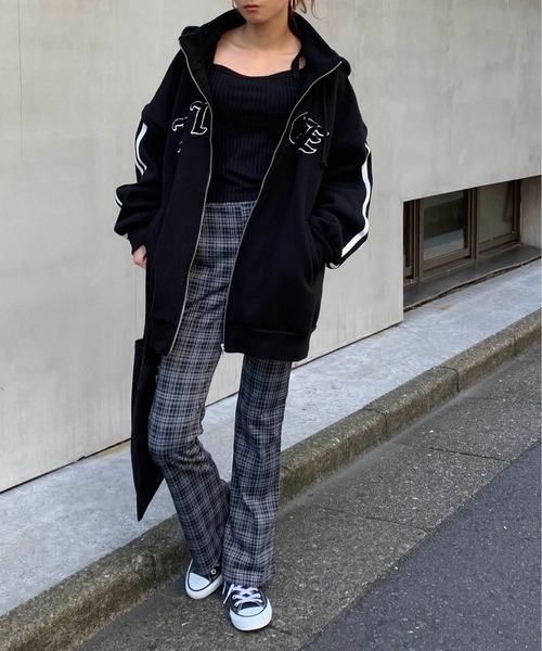 RASVOA（ラスボア）の「チェックカラーフレアパンツ（その他パンツ・レディース・ベージュ/ブラウン/グレー・FREE）」の7枚目の写真