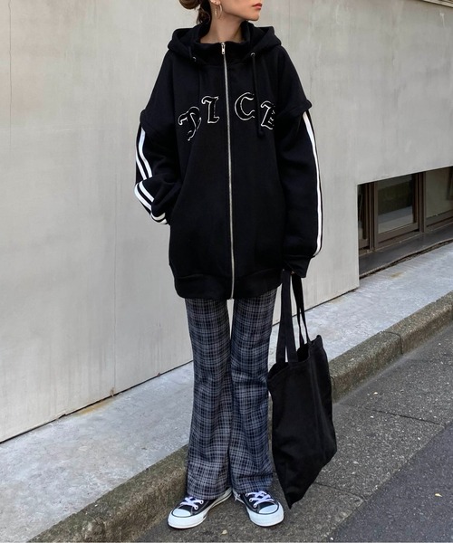 RASVOA（ラスボア）の「チェックカラーフレアパンツ（その他パンツ・レディース・ベージュ/ブラウン/グレー・FREE）」の9枚目の写真