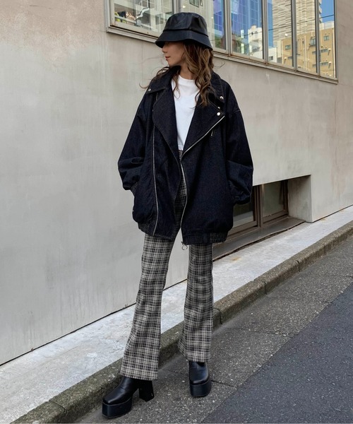 RASVOA（ラスボア）の「チェックカラーフレアパンツ（その他パンツ・レディース・ベージュ/ブラウン/グレー・FREE）」の16枚目の写真