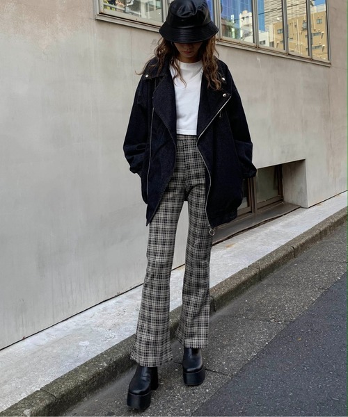 RASVOA（ラスボア）の「チェックカラーフレアパンツ（その他パンツ・レディース・ベージュ/ブラウン/グレー・FREE）」の17枚目の写真