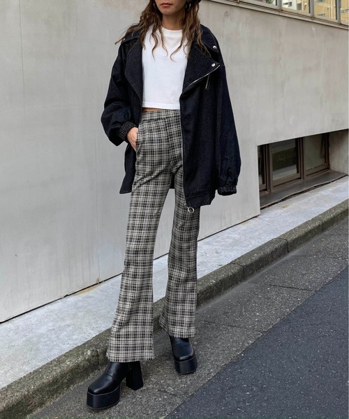 RASVOA（ラスボア）の「チェックカラーフレアパンツ（その他パンツ・レディース・ベージュ/ブラウン/グレー・FREE）」の18枚目の写真