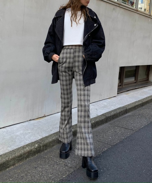 RASVOA（ラスボア）の「チェックカラーフレアパンツ（その他パンツ・レディース・ベージュ/ブラウン/グレー・FREE）」の20枚目の写真