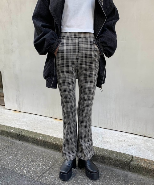 RASVOA（ラスボア）の「チェックカラーフレアパンツ（その他パンツ・レディース・ベージュ/ブラウン/グレー・FREE）」の11枚目の写真