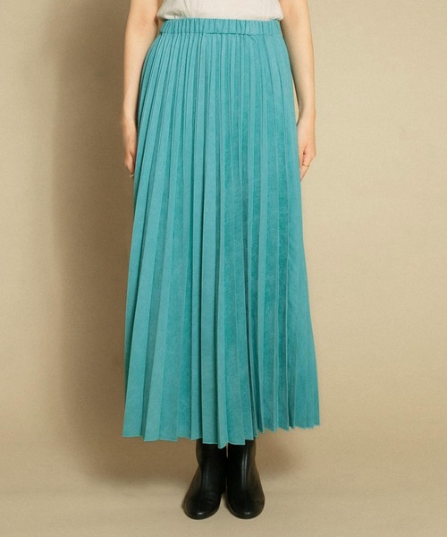 KBF（ケイビーエフ）の「スエードプリーツスカート（スカート・レディース・チャコールグレー/ブルー/アイボリー・ONE）」の20枚目の写真