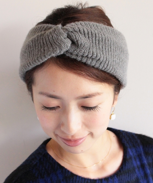 BEAUTY&YOUTH UNITED ARROWS（ビューティーアンドユースユナイテッドアローズ）の「BYSF リボンヘッドバンド2　◆（ヘアバンド・レディース・ブラック/グレー/ブラウン・フリー）」の2枚目の写真