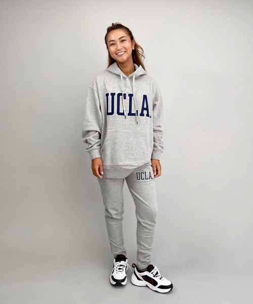 UCLA(ユーシーエルエー)の「ANTIBAL/アンティバル UCLA/ユーシーエルエー ビッグシルエット カレッジロゴパーカー/セットアップ対応 214AN2PK029(パーカー・レディース・ホワイト/ネイビー/グレー・FREE)」の14枚目の写真