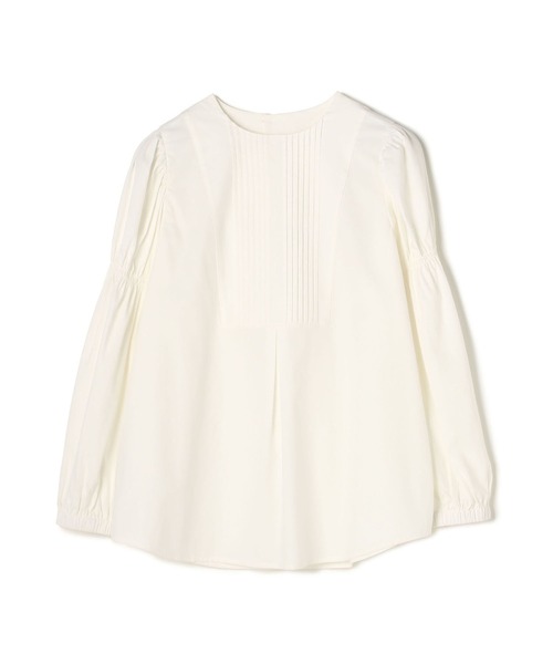 ReNorm（リノーム）の「ピンタックシャーリングスリーブブラウス（シャツ/ブラウス・レディース・グレイッシュベージュ/オフホワイト/グリーン・フリー）」の17枚目の写真