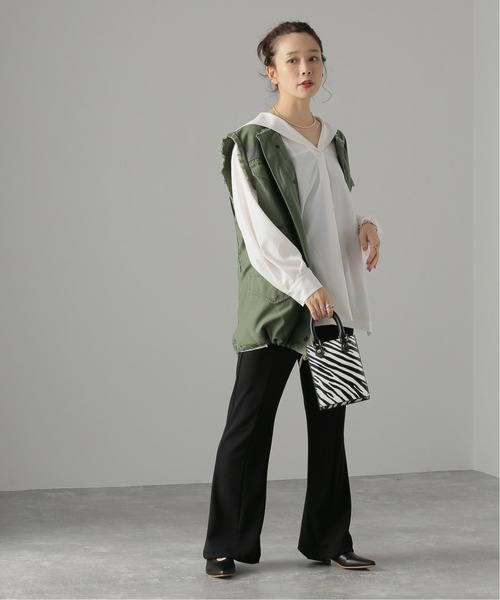 JOURNAL STANDARD（ジャーナルスタンダード）の「SYクロスセーラーブラウス（シャツ/ブラウス・レディース・ホワイト/ネイビー/イエロー・FREE）」の4枚目の写真