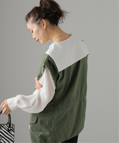 JOURNAL STANDARD（ジャーナルスタンダード）の「SYクロスセーラーブラウス（シャツ/ブラウス・レディース・ホワイト/ネイビー/イエロー・FREE）」の14枚目の写真