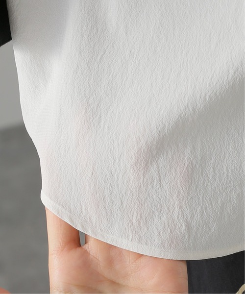 JOURNAL STANDARD（ジャーナルスタンダード）の「SYクロスセーラーブラウス（シャツ/ブラウス・レディース・ホワイト/ネイビー/イエロー・FREE）」の16枚目の写真