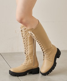 Chico | レースアップボリュームロングブーツ(ブーツ)