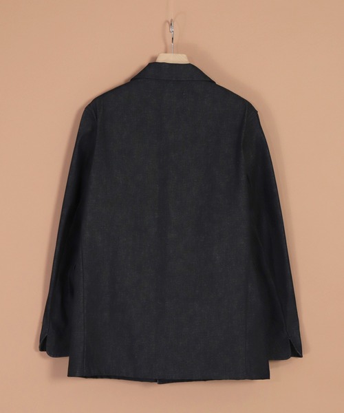 Yarmo（ヤーモ）の「[ Yarmo×OMNIGOD ] 別注 デニム ドライバースジャケット（テーラードジャケット・レディース・ワンウォッシュ・M-L）」の19枚目の写真