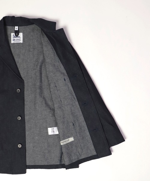 Yarmo（ヤーモ）の「[ Yarmo×OMNIGOD ] 別注 デニム ドライバースジャケット（テーラードジャケット・レディース・ワンウォッシュ・M-L）」の12枚目の写真