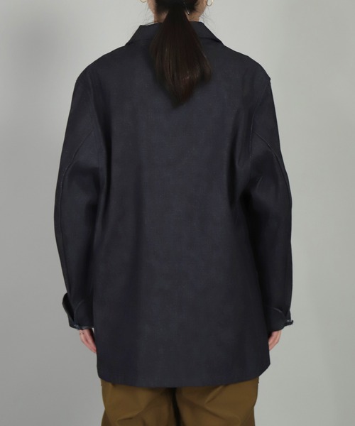 Yarmo（ヤーモ）の「[ Yarmo×OMNIGOD ] 別注 デニム ドライバースジャケット（テーラードジャケット・レディース・ワンウォッシュ・M-L）」の10枚目の写真