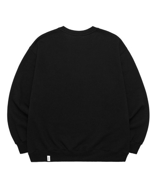 MAHAGRID（マハグリッド）の「【mahagrid】THIRD LOGO CREWNECK / マハグリッド サード ロゴ クルーネック 裏起毛（スウェット・メンズ・ネイビー/グレー/アイボリー/チャコールグレー/パープル/ブラック/ライトグリーン・SMALL/MEDIUM/LARGE/X-LARGE）」の8枚目の写真