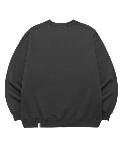 MAHAGRID（マハグリッド）の「【mahagrid】THIRD LOGO CREWNECK / マハグリッド サード ロゴ クルーネック 裏起毛（スウェット・メンズ・ネイビー/グレー/アイボリー/チャコールグレー/パープル/ブラック/ライトグリーン・SMALL/MEDIUM/LARGE/X-LARGE）」の14枚目の写真