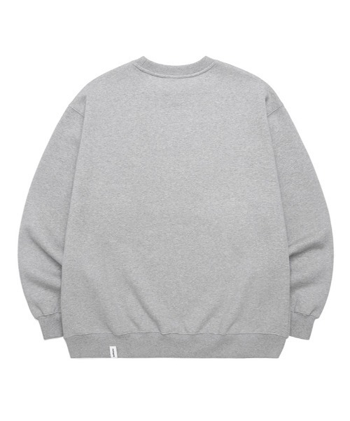 MAHAGRID（マハグリッド）の「【mahagrid】THIRD LOGO CREWNECK / マハグリッド サード ロゴ クルーネック 裏起毛（スウェット・メンズ・ネイビー/グレー/アイボリー/チャコールグレー/パープル/ブラック/ライトグリーン・SMALL/MEDIUM/LARGE/X-LARGE）」の19枚目の写真