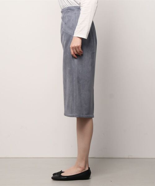 NARACAMICIE（ナラカミーチェ）の「エコスエードスカート（スカート・レディース・ブルー/ベージュ・MEDIUM）」の20枚目の写真