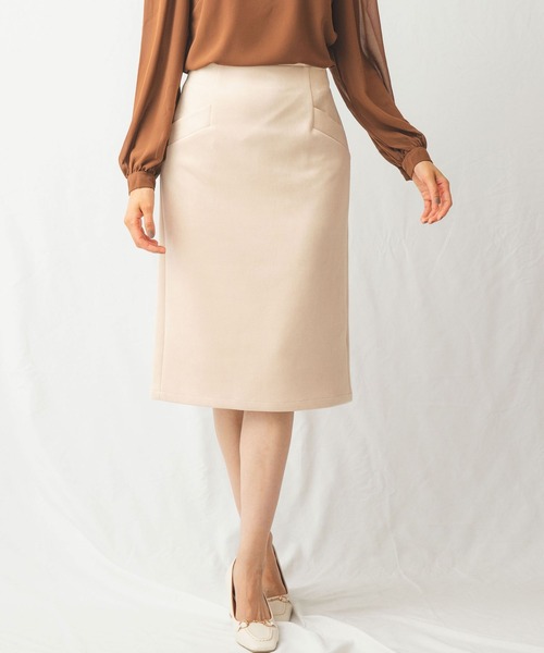 NARACAMICIE（ナラカミーチェ）の「エコスエードスカート（スカート・レディース・ブルー/ベージュ・MEDIUM）」の18枚目の写真