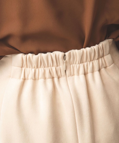 NARACAMICIE（ナラカミーチェ）の「エコスエードスカート（スカート・レディース・ブルー/ベージュ・MEDIUM）」の7枚目の写真