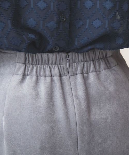 NARACAMICIE（ナラカミーチェ）の「エコスエードスカート（スカート・レディース・ブルー/ベージュ・MEDIUM）」の4枚目の写真