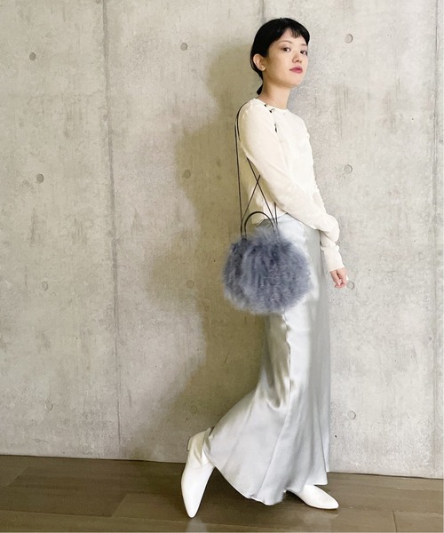 arron（アローン）の「【arron/アローン】別注ファーバッグ（ショルダーバッグ・レディース・ピンク/ブルー系その他・FREE）」の6枚目の写真